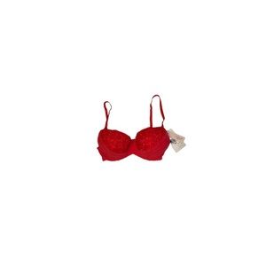🆕 “Underella” by Ella Moss Red Lace Underwire Bra - Women’s Size 32C / C32